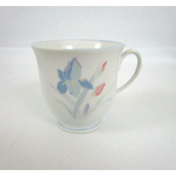 Iris Pattern Dinner Place Setting 4 Pieces Plate Bowl Cup Fresh Flowers by Excel - Picture 9 of 9